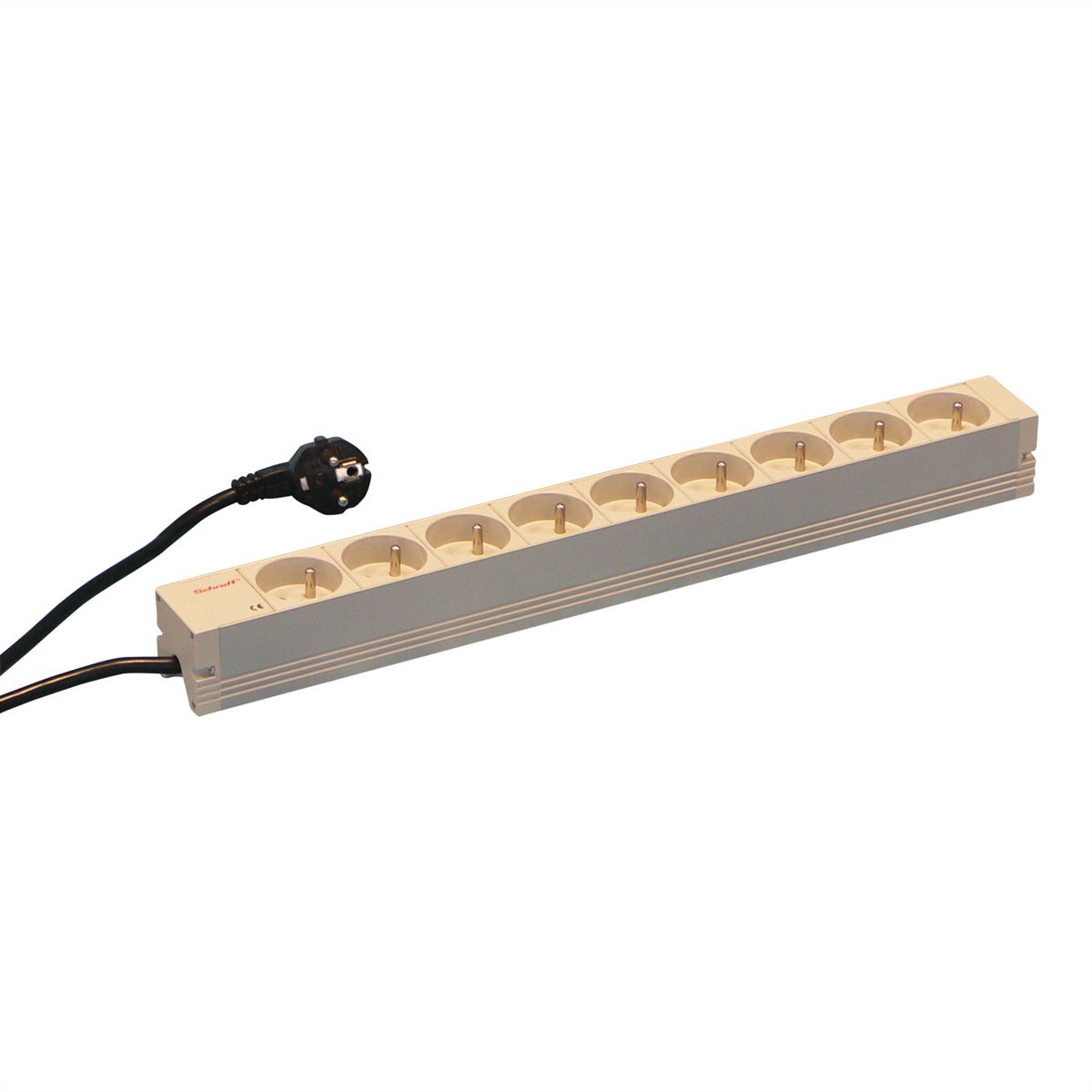 SCHROFF Canal de prises, 9 prises, 19"