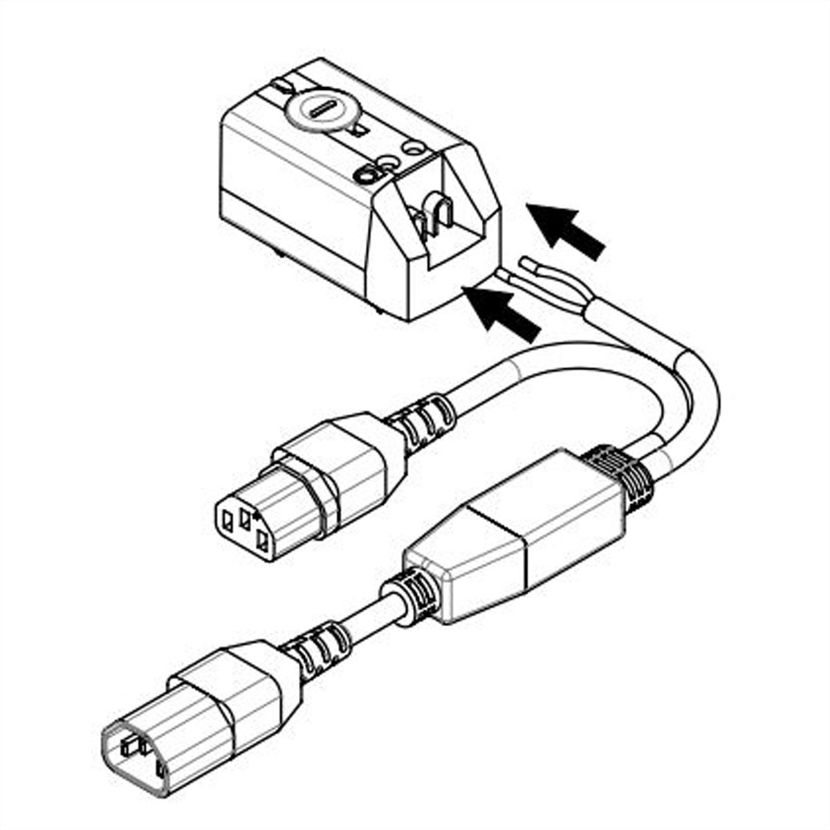 SCHROFF Thermostat avec prise C13-C14