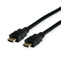 VALUE Câble HDMI Ultra HD avec Ethernet, 4K, M/M, noir, 1 m