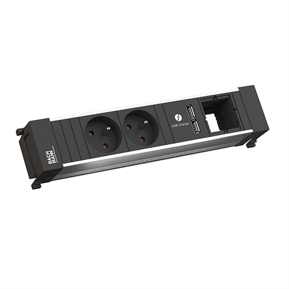 BACHMANN POWER FRAME 2xUTE 1xUSB 1xCM courant 0,2m GST18