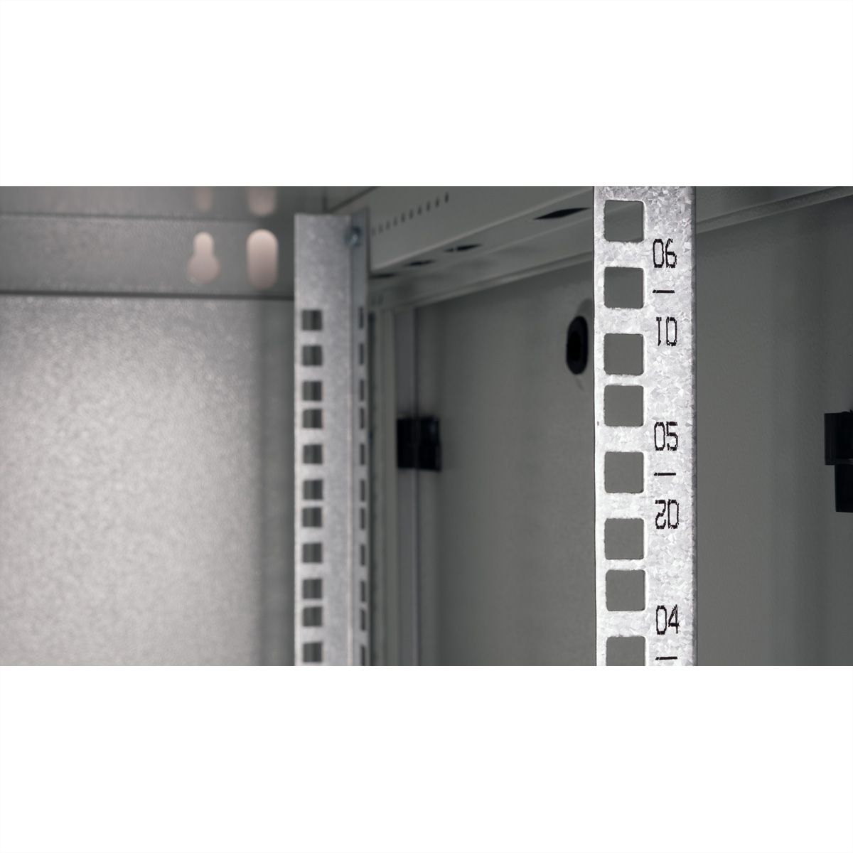 ROLINE 19" Boîtier mural Basic Plus 6U, 600x600 LxP gris