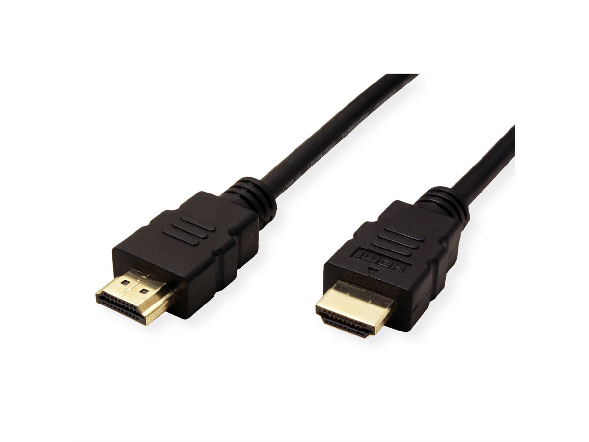 ROLINE Câble HDMI High Speed avec Ethernet, TPE, noir, 5 m