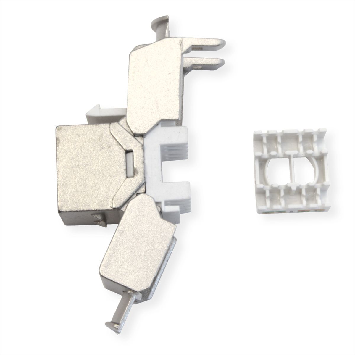 VALUE Keystone Cat.8 (Classe I), blindé, sans outil, argent