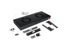 ROLINE 19" Unité de ventilation, 2 ventilateurs, thermostat, noire