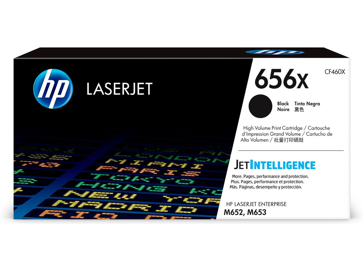 HP 656X Toner noir LaserJet authentique grande capacité