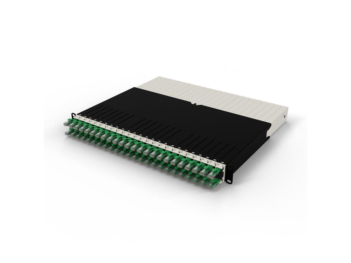 patchbox.one 8RU UTP vert Cat.6a 0,8m