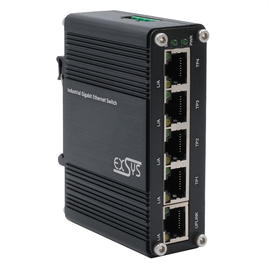 EXSYS EX-62020 Switch Ethernet industriel à 5 ports