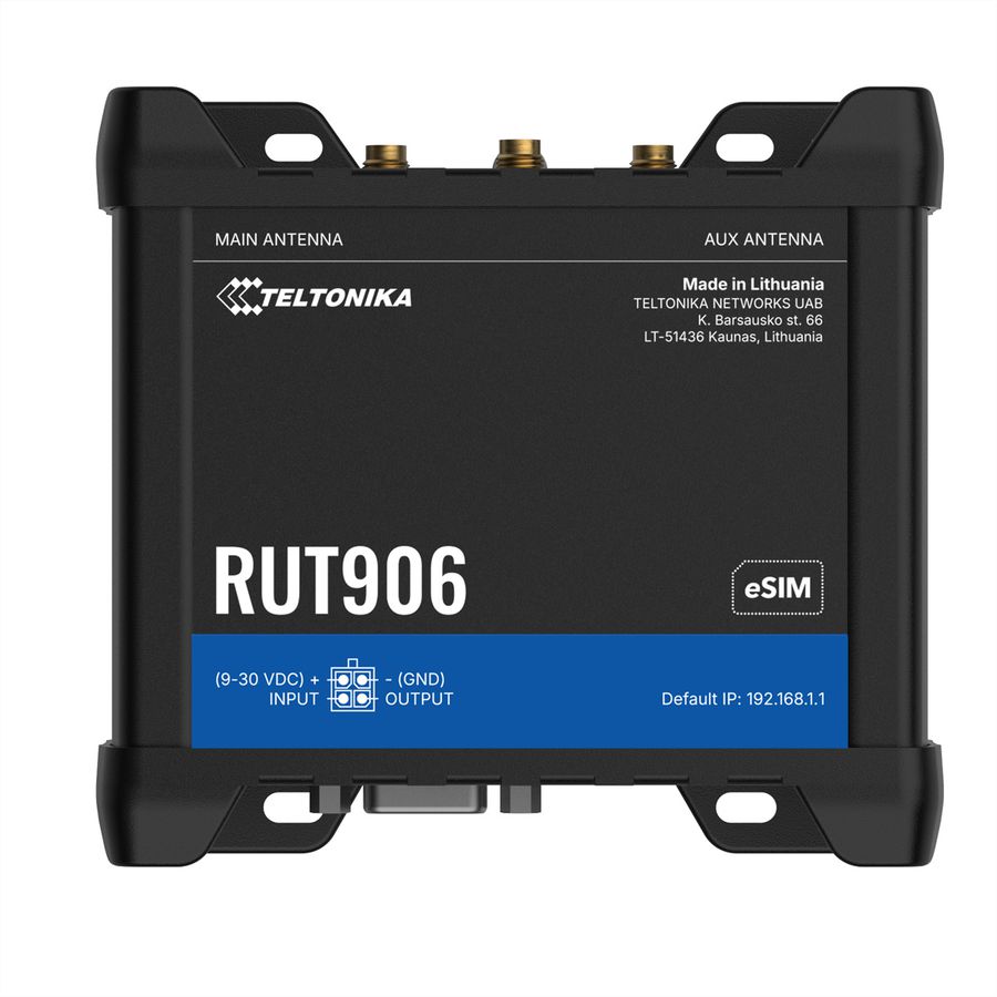TELTONIKA RUT906 Routeur 4G eSIM RS232/RS485