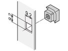 Kit d'écrous carrés de mise à la terre SCHROFF, M6 pour 1,5 mm, 50 pièces