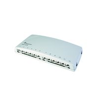 TELEGÄRTNER Mini distributeur MPD12-HS K, blindé, Cat.6A (norme selon ISO/IEC) blanc alpin