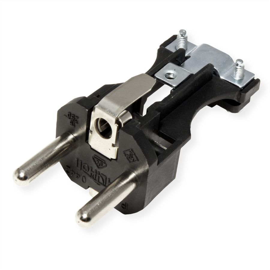 BACHMANN Fiche en caoutchouc plein, IP44, noire