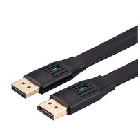 VALUE Câble DisplayPort plat v1.4, DP M - DP M, noir, 2 m