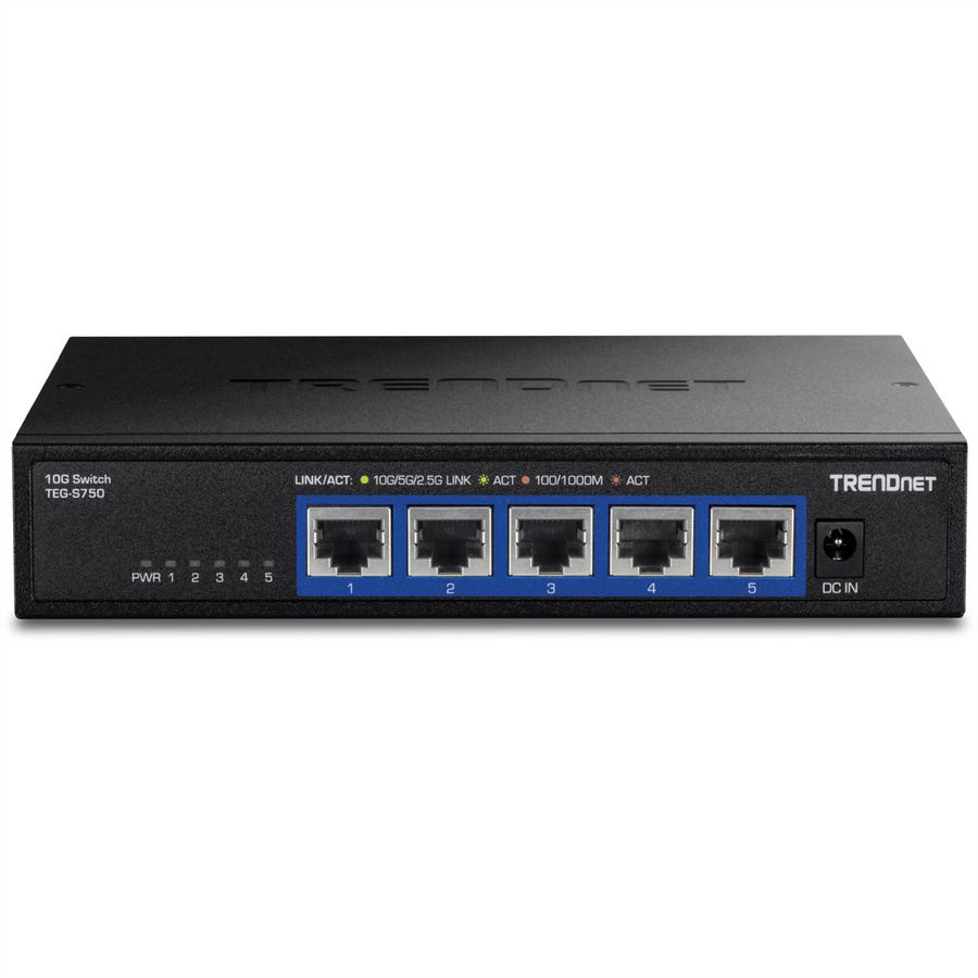 TRENDNET TEG-S750 Switch 10G à 5 ports, noir