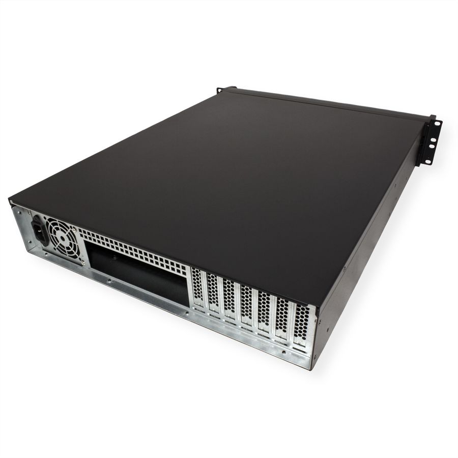 Boîtier industriel 19", 2U, long, IPC 2U 2098-SL, noir