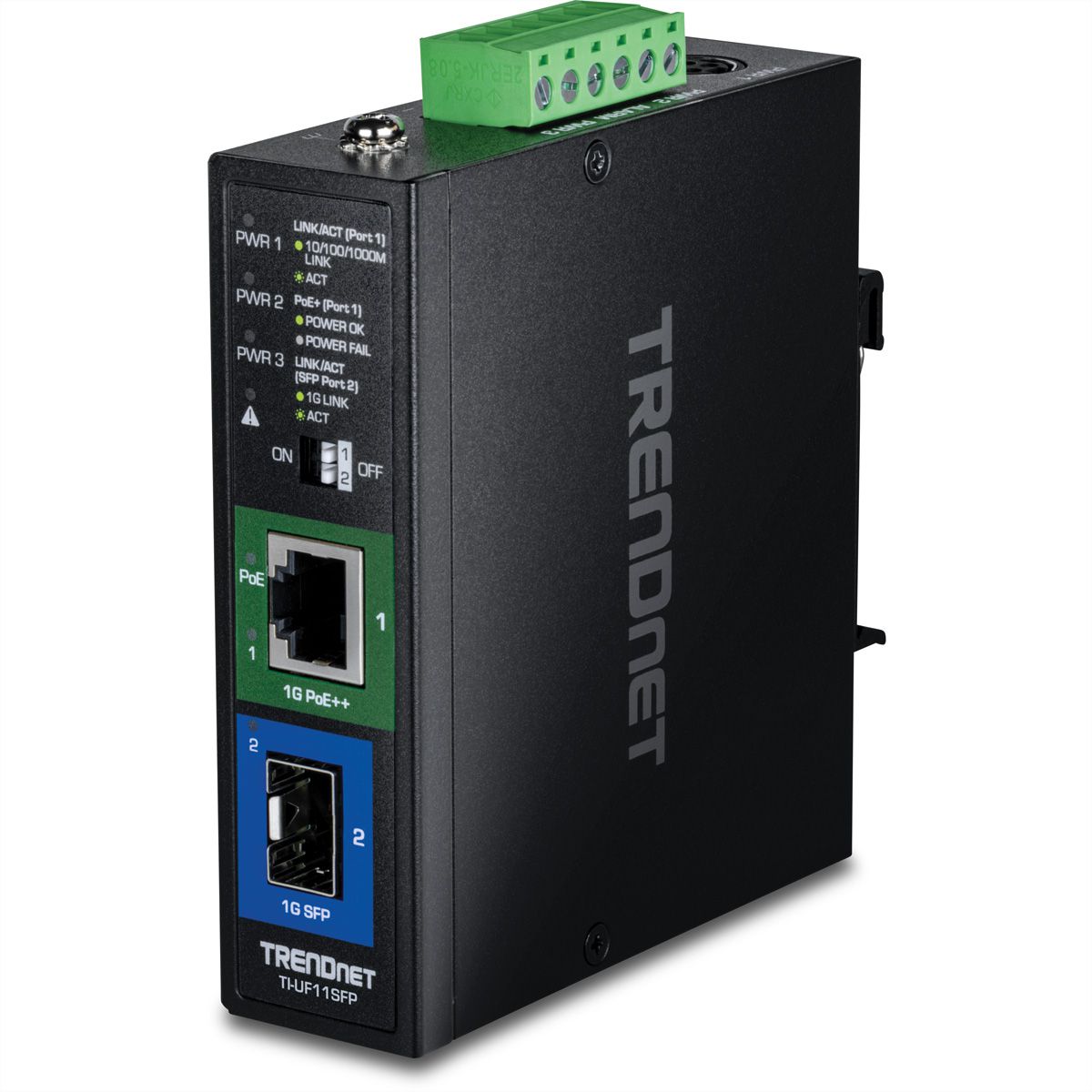 TRENDnet TI-UF11SFP Interne 1000Mbit/s Noir convertisseur de support réseau
