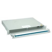 TELEGÄRTNER PROFI V Panneau FO avec coupleurs, 24x LC Duplex, bleu, OS2