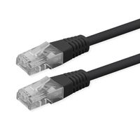 ROLINE Cordon Cat.6 (Classe E), UTP, PoE, noir, 5 m