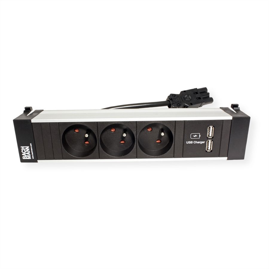 BACHMANN Power Frame 3xUTE, 1x chargeur USB double