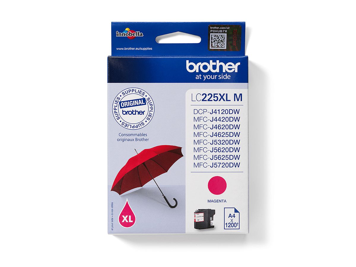 Brother LC225XLM - Cartouche d'encre originale - Magenta