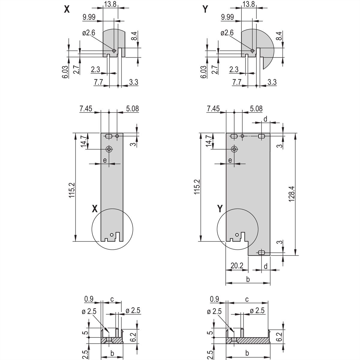 SCHROFF Plug-In Unit Kit avec poignée IET, blindé, noir 3 U, 12 HP