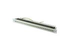 TELEGÄRTNER Panneau de brassage 19" MPP24, 1 UH, Cat.6A (Classe EA) (ISO/IEC), 24 ports, gris