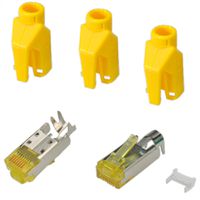 Connecteur HiRose TM31 blindé, manchon jaune, 50 pièces