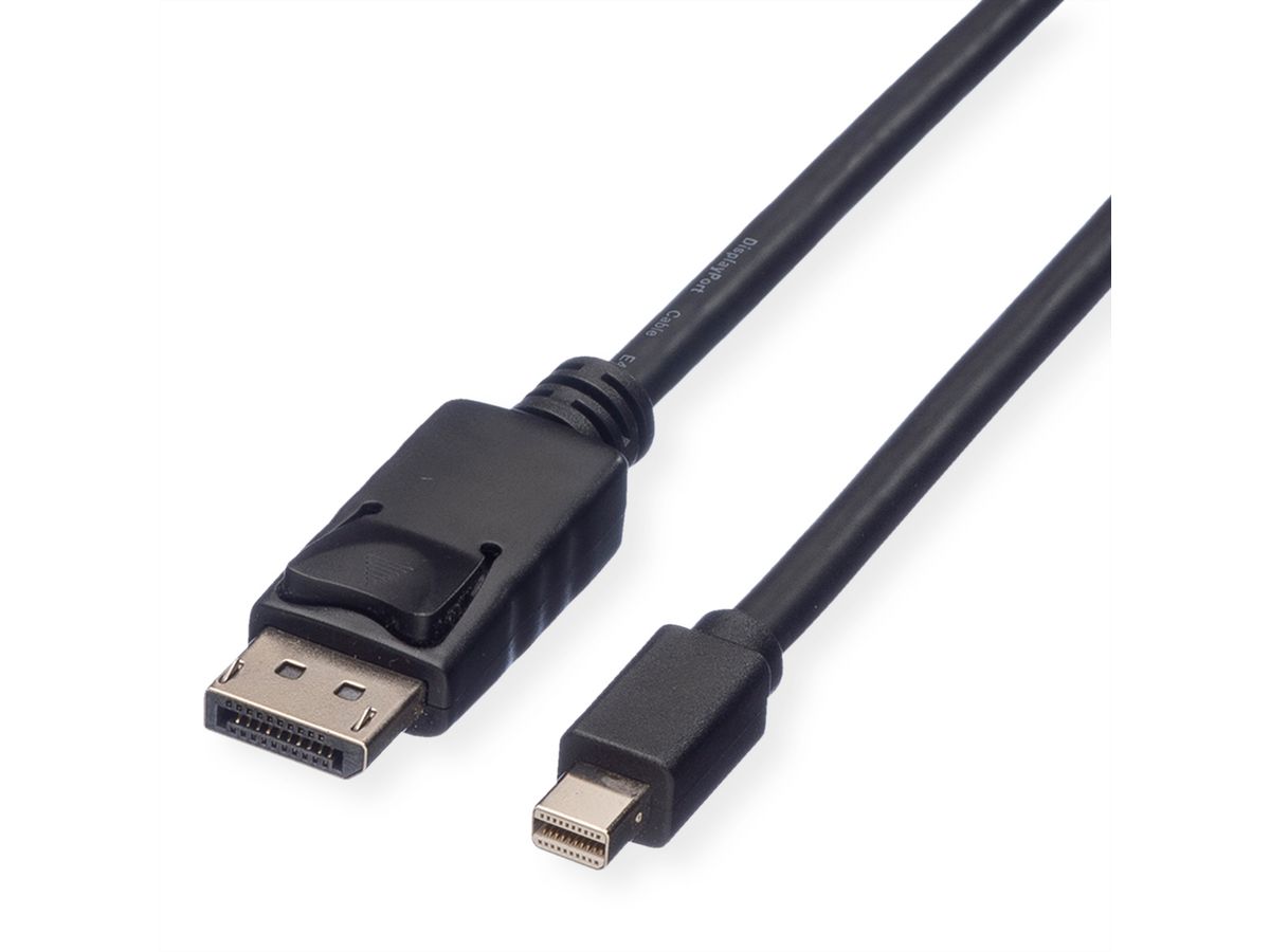 ROLINE GREEN Câble DisplayPort DP M - Mini DP M, TPE, noir, 1 m