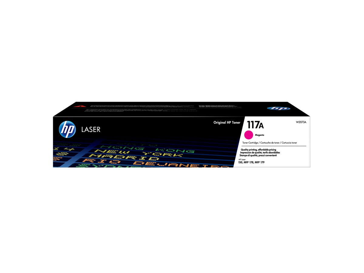 HP Cartouche de toner laser authentique 117A, magenta