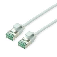 ROLINE RM Cordon DataCenter U/FTP Cat.6A (Classe EA), slim, gris, 0,15 m