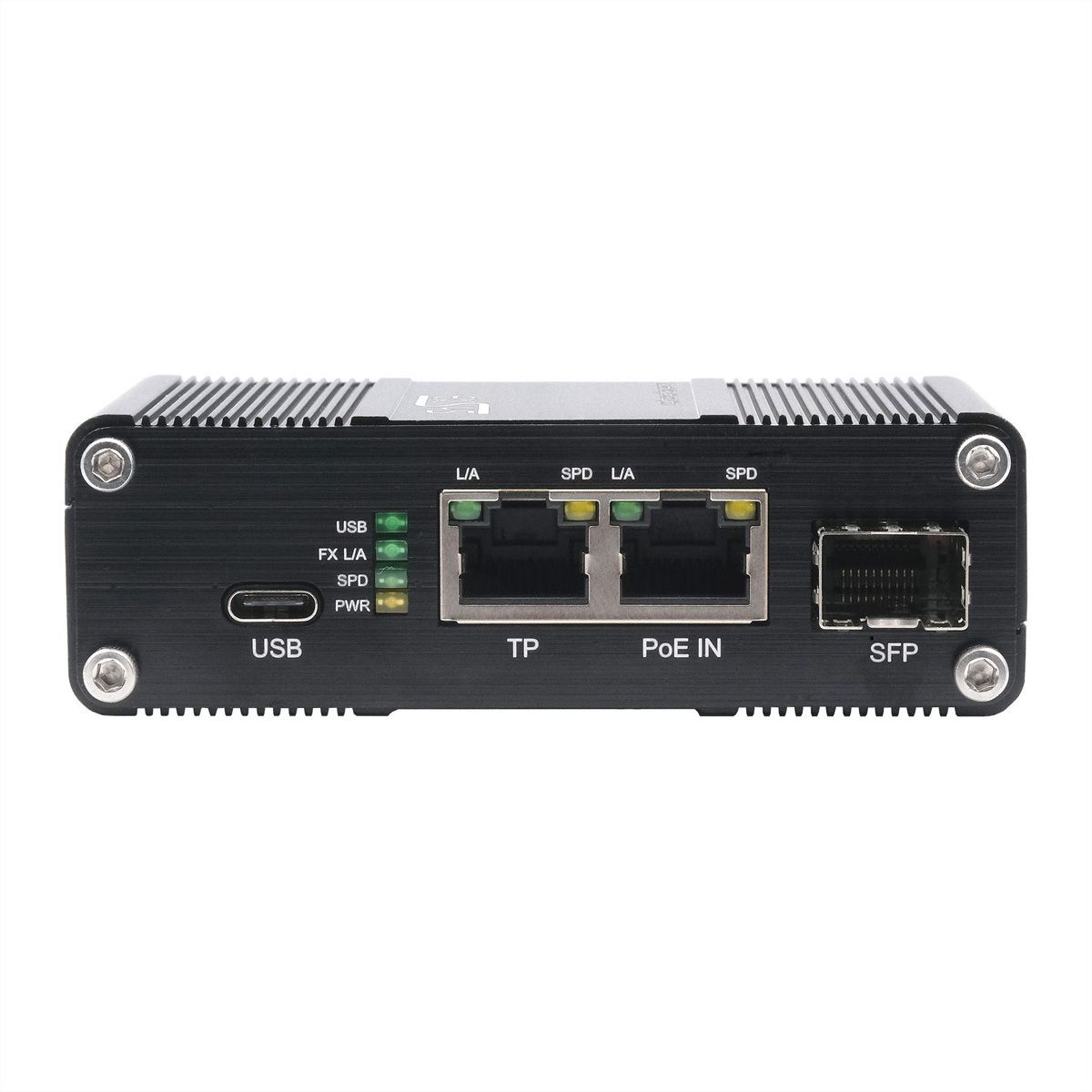 EXSYS EX-60328 Splitter Gigabit PoE++ USB-C PD 60 W, SFP, adaptateur réseau