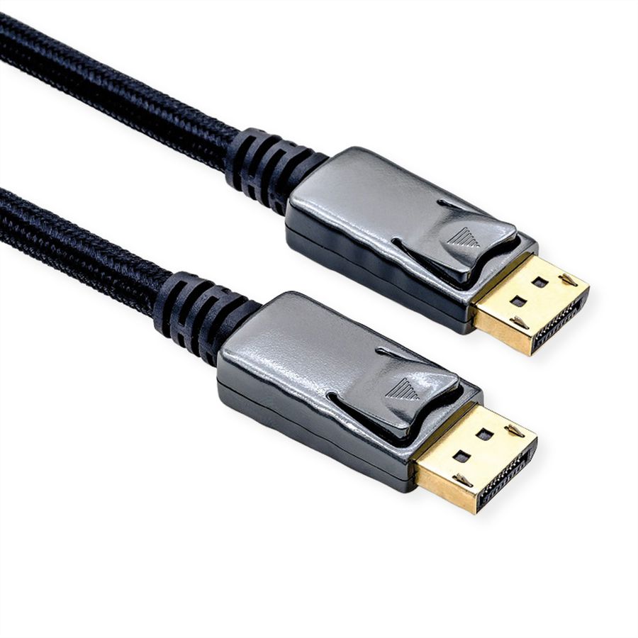 ROLINE Câble DisplayPort v1.4, DP M - DP M, noir / argent, 1 m