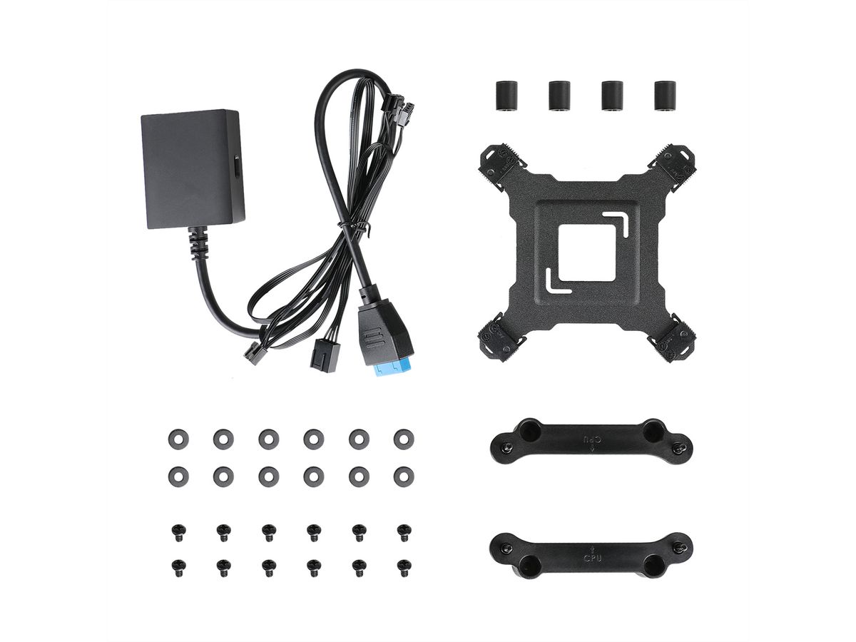 ANTEC Vortex VIEW 360 Refroidisseur liquide ARGB pour processeur, avec écran LCD rotatif, noir