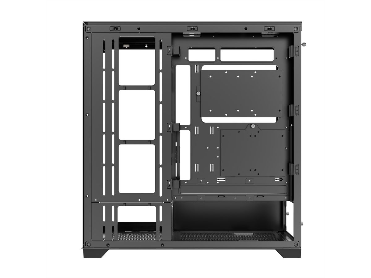 XILENCE Xilent Gleam X818.ARGB Gaming ATX PC noir, Tour RGB ATX Midi