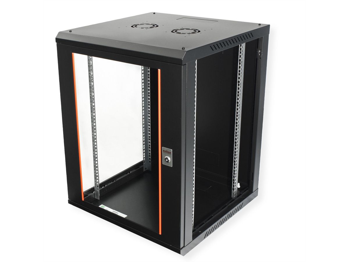 ROLINE 19" Boîtier mural Basic Plus 15U, 600x600 LxP noir