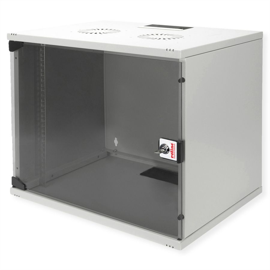 ROLINE 19" Boîtier mural Basic 9U, 540x400 LxP gris, EN KIT
