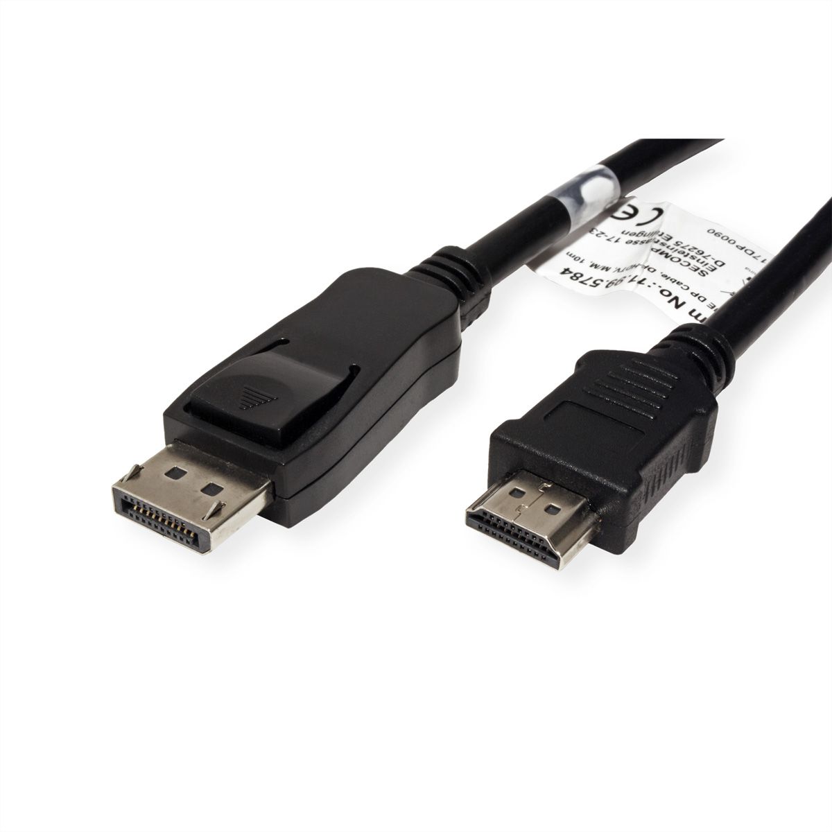 VALUE Câble DisplayPort DP - HDTV, M/M, noir, 10 m
