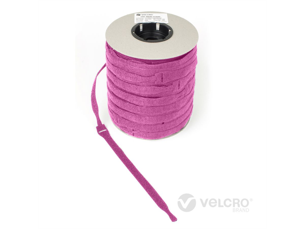 VELCRO® One Wrap® Strap 20mm x 200mm, 750 pièces, rose