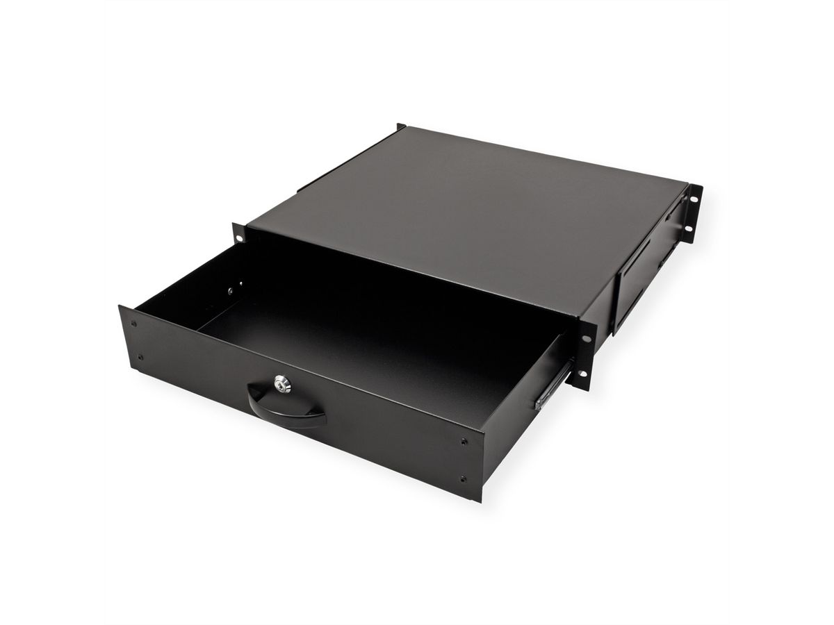 ROLINE 19" Tiroir pour clavier 2U, 400P verrouillable noir