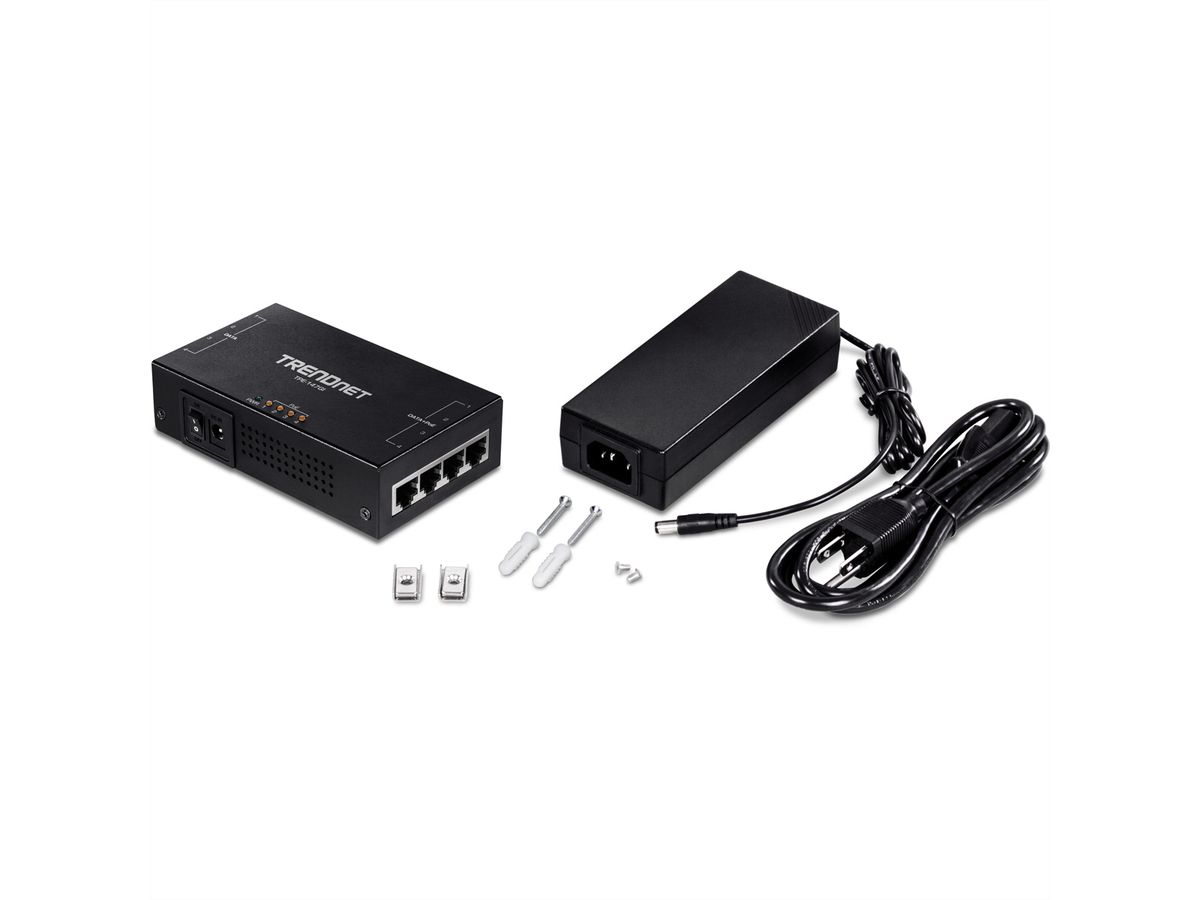 TRENDnet TPE-147GI Injecteur PoE+ Gigabit 65W à 4 ports