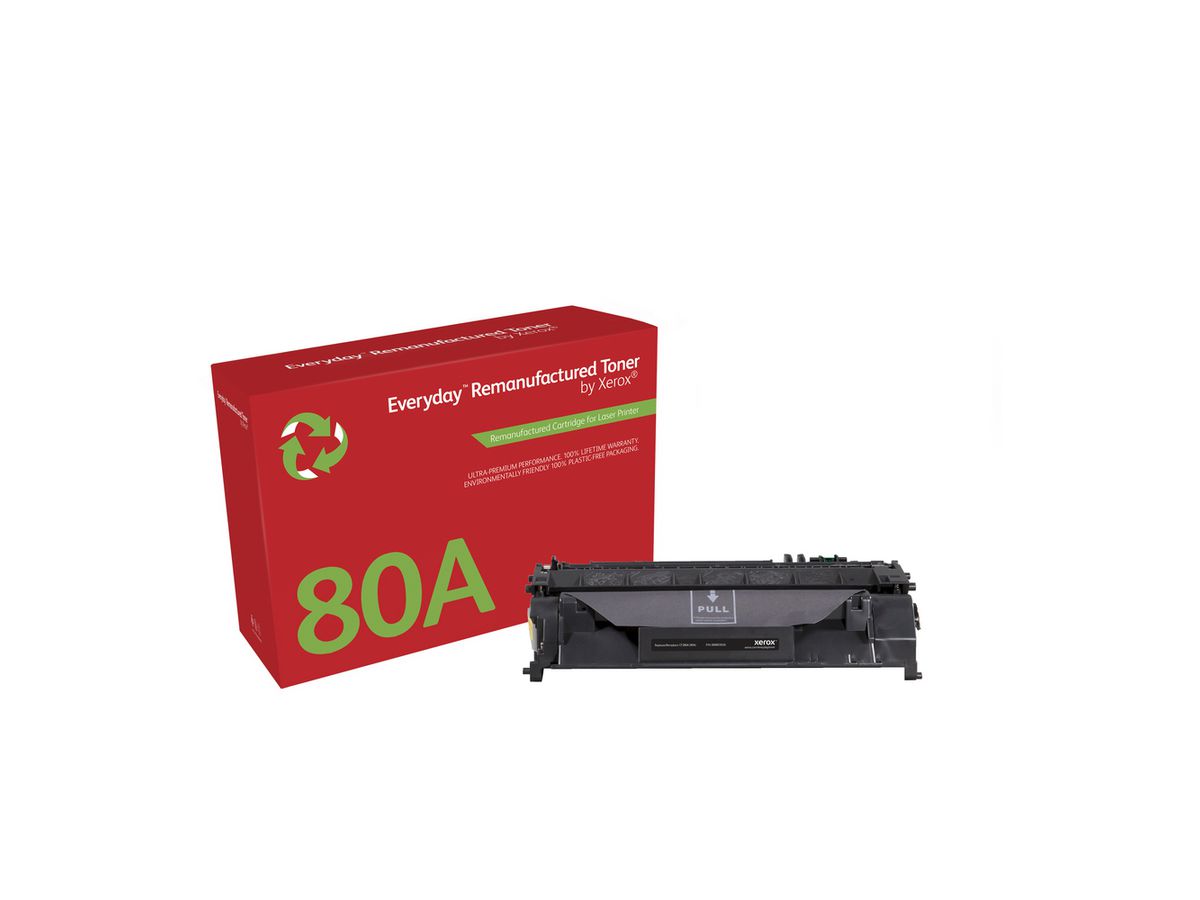 Remanufacturé Everyday Toner Noir de Xerox pour HP 80A (CF280A), Capacité standard