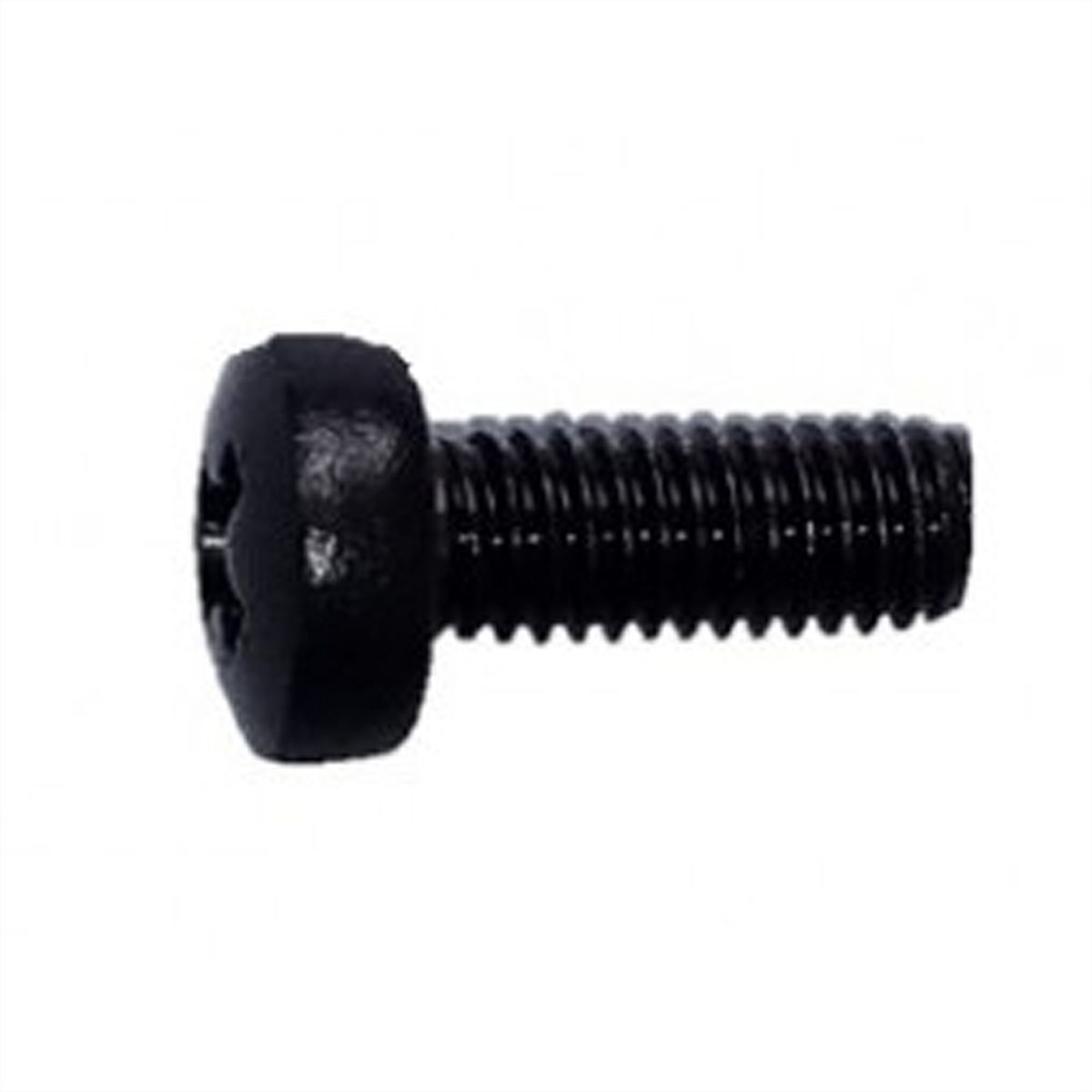 Vis à tête cylindrique de SCHROFF, Pozidrive, M6x16, acier, zingué, noir, 100 pièces