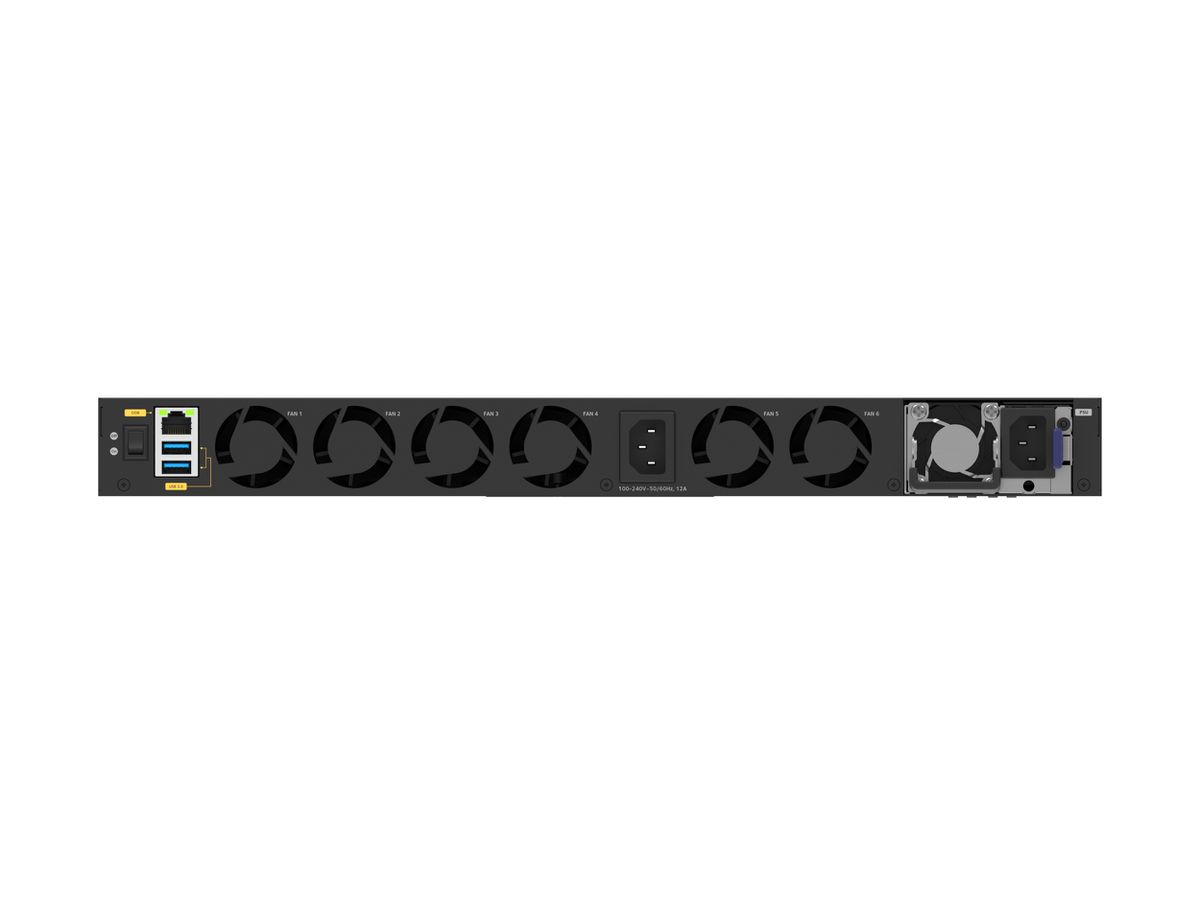 NETGEAR M4350-40X4C Géré L3 10G Ethernet (100/1000/10000) Connexion Ethernet, supportant l'alimentation via ce port (PoE) 1U Noir