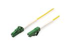 ROLINE Cordon FO 9/125µm OS2, LC-APC/LC-APC, LSOH, simplex, jaune, 1 m