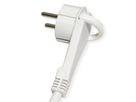 ROLINE Prise multiple, 4 ports avec interrupteur, rond, Version UTE, Fast Charger, 1x USB A+C, bleu, 1,5 m