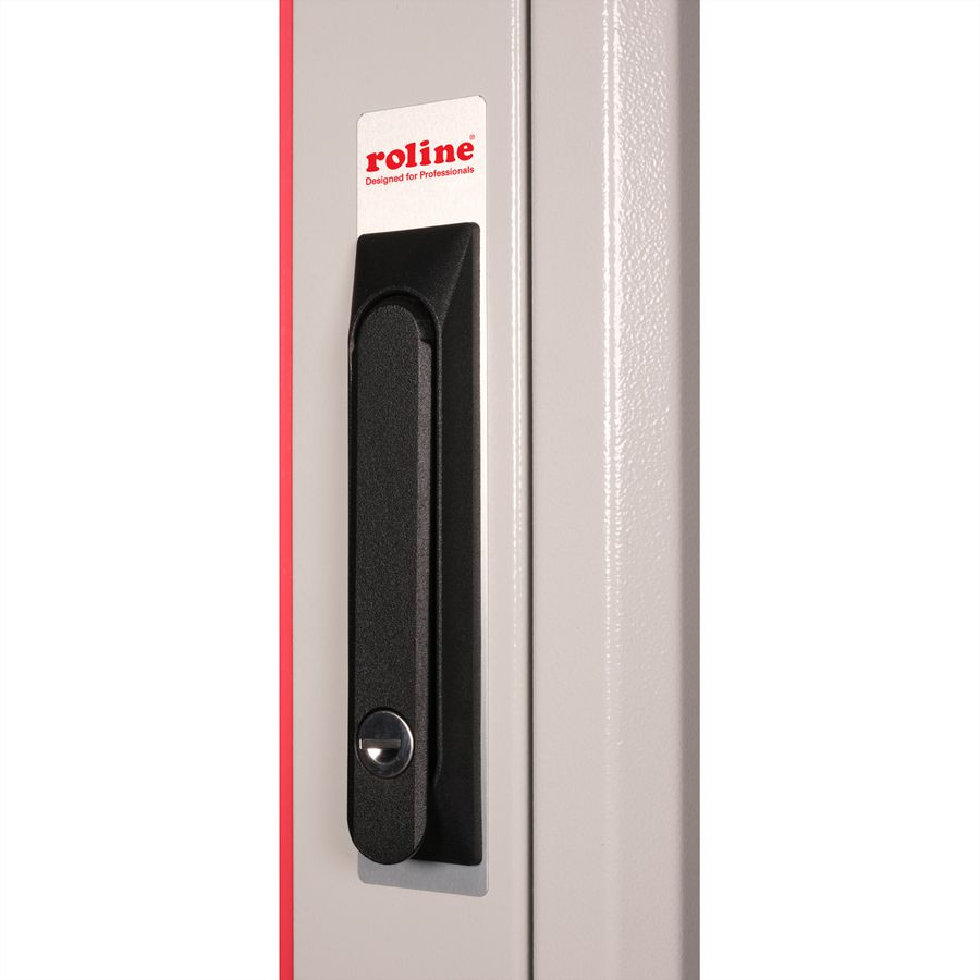 ROLINE 19" Baie réseau Basic 32U, 600x800 LxP Porte verre gris