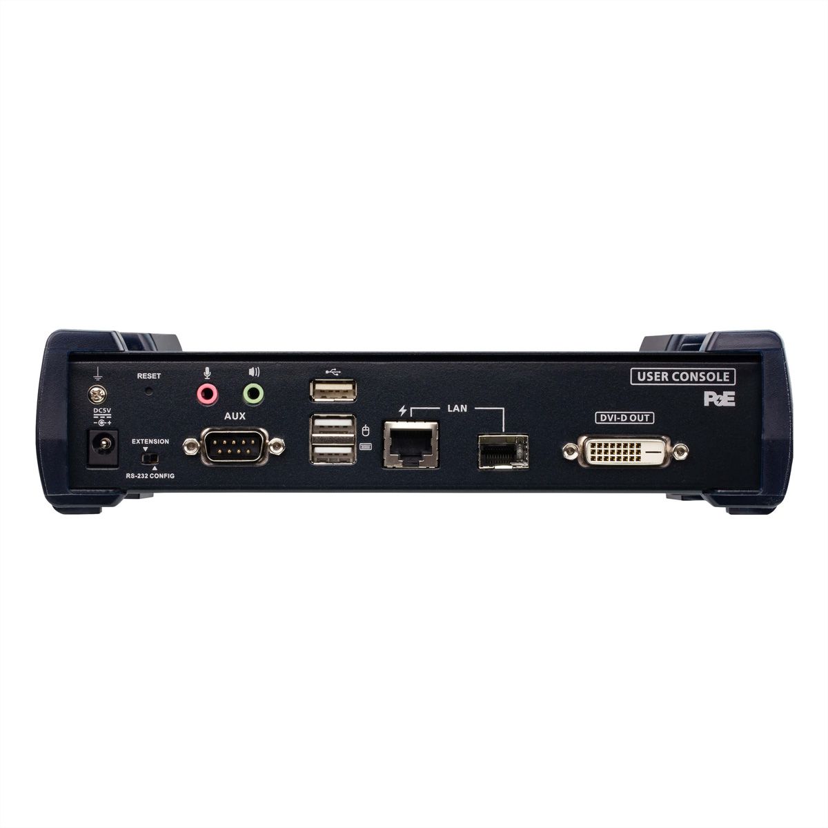 ATEN KE6912R Système d'extension KVM 2K DVI-D Dual Link sur IP avec PoE, récepteur