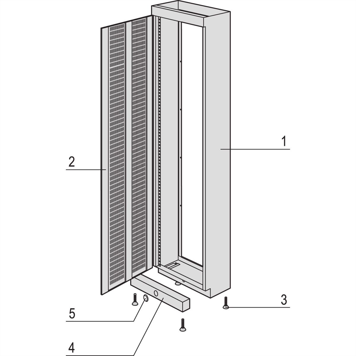 SCHROFF Etsirack Cadre d'armoire, 1 pièce