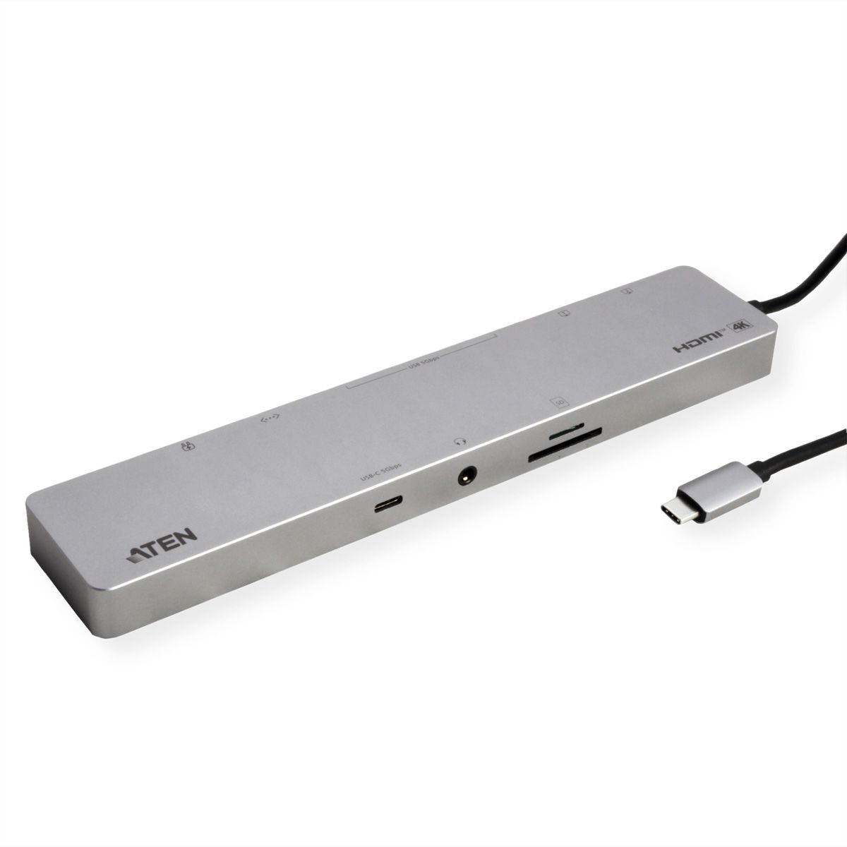 ATEN UH3240 Station d'accueil multiport USB-C 11-en-1, avec passage d'alimentation