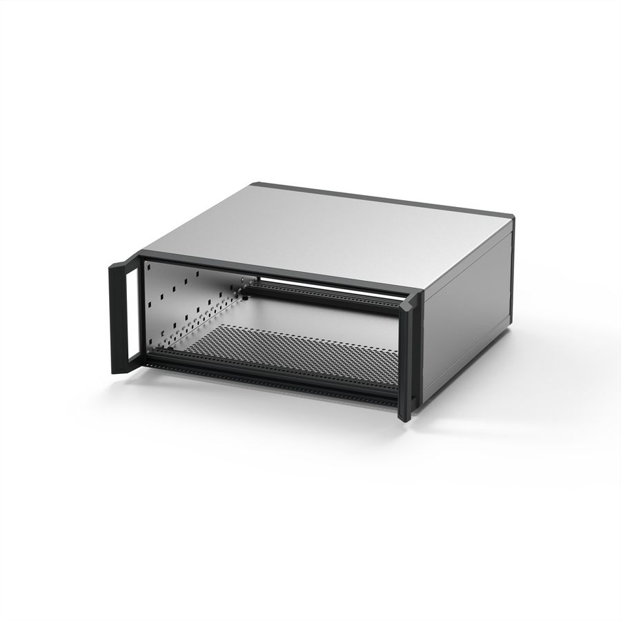 SCHROFF RatiopacPRO Coffret 19", blindage rétrofitable avec poignées, 3 U, 63 CV, 375 mm