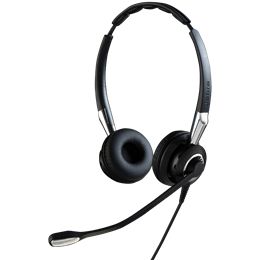 Jabra Biz 2400 II QD Duo NC Binaural Bandeau Noir, Argent Casque audio